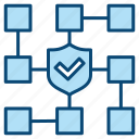 blockchain, block, chain, cube, technology, structure, shield