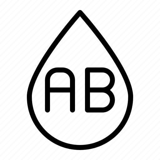 Blood, type, ab, bank, donation, transfusion, droplet icon - Download on Iconfinder