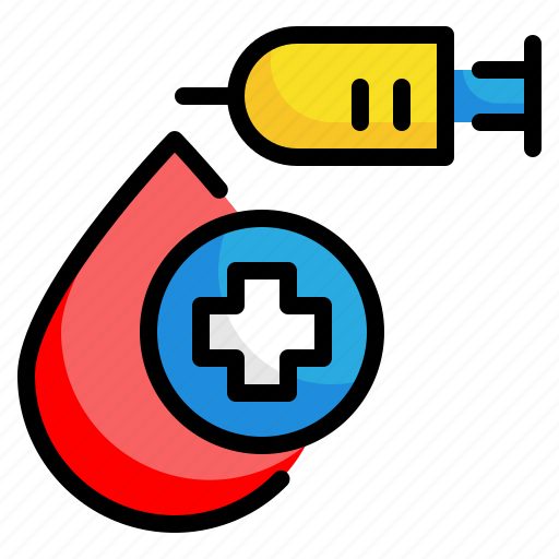 Blood, donor, donation, drop, syringe, medical, healthcare icon - Download on Iconfinder