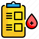 checklist, blood, drop, check, test, donor, donation
