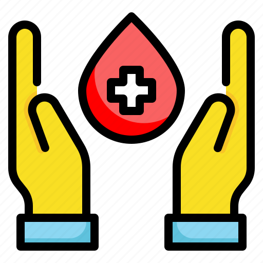Blood, donor, donation, drop, hand, human, healchcare icon - Download on Iconfinder