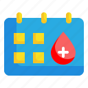 blood, date, calendar, donation, donor, drop