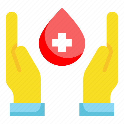 Blood, donation, donor, hand, suport, drop, medical icon - Download on Iconfinder