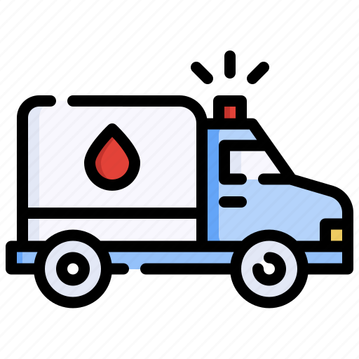 Ambulance, accident, emergency, transportation, blood, donation icon - Download on Iconfinder