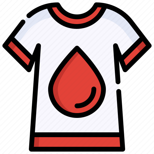 Tshirt, clothing, fashion, blood, donation, drop icon - Download on Iconfinder