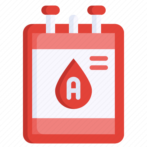 Blood, bag, type, a, medical, instrument, iv icon - Download on Iconfinder