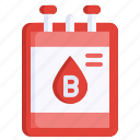 blood, bag, type, b, medical, instrument, iv