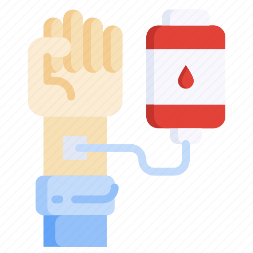 Blood, donation, hand, charity, medical, donor icon - Download on Iconfinder