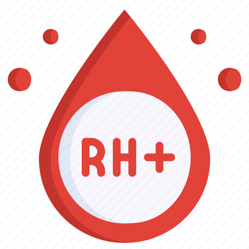 Blood, rh, positive, type, test, transfusion, donation icon - Download on Iconfinder