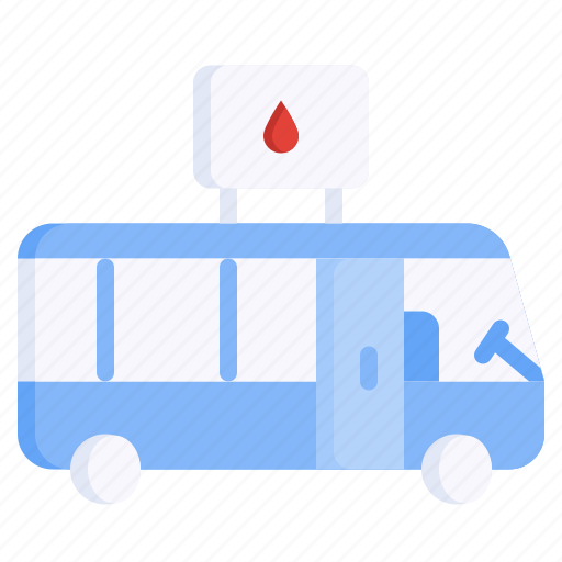 Bus, blood, donation, healthcare, medical icon - Download on Iconfinder