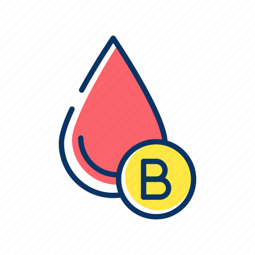 B, blood, charity, donorship, drop, group, transfusion icon - Download on Iconfinder