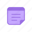 interface, notepad, notes, postit, purple, social 