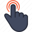 click, finger, gesture, hand, haw, tap
