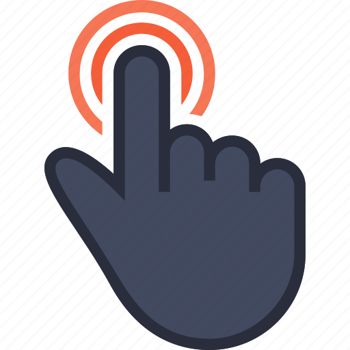Click, finger, gesture, hand, haw, tap icon - Download on Iconfinder