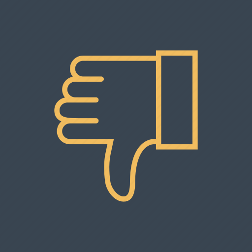 Dislike, finger, gestures, hands, looser icon - Download on Iconfinder
