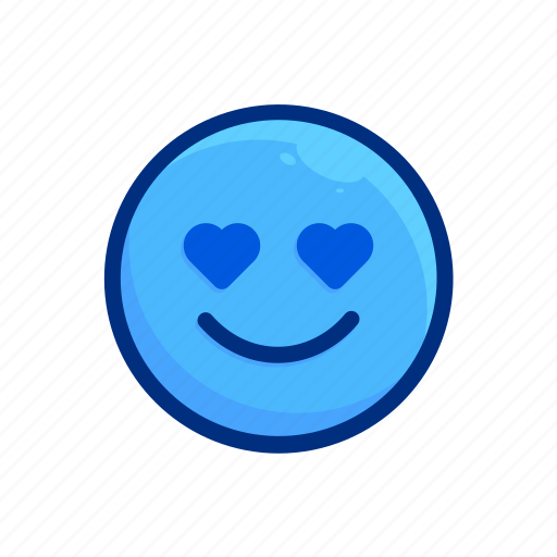Emoji, emoticon, emotion, expression, face, fall in love, smiley icon - Download on Iconfinder