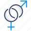 gender, gender symbol, male and female, vector, illustration, concept 