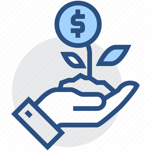 Business, growing, hand, money, dollar, finance, flower icon - Download on Iconfinder
