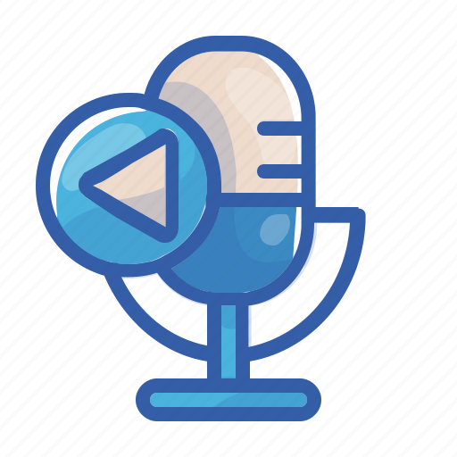 Podacst, broadcast, communication, conversation, playback, interaction, mic icon - Download on Iconfinder