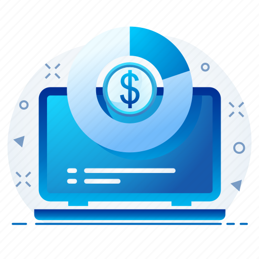 Business, currency, laptop, marketing, money, transaction icon - Download on Iconfinder