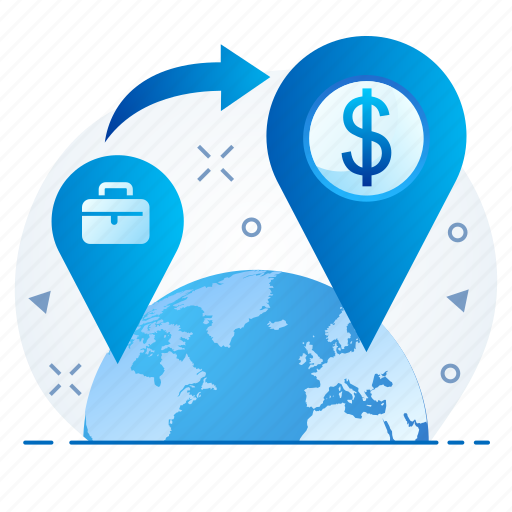 Country, exchange, foreign, locate, locate us, location, rate icon - Download on Iconfinder