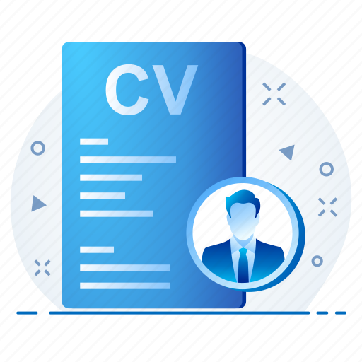 Cv, employee, curriculum vitae, profile icon - Download on Iconfinder