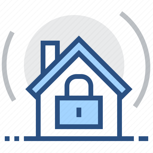 Home, protection, safe, security, estate, house, signaling icon - Download on Iconfinder