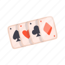 poker, flat, icon, board, game, entertainment, play, toy, hobby