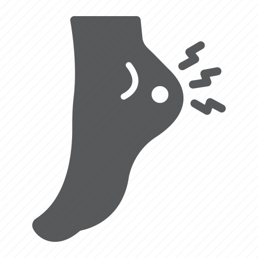 Heel, pain, foot, ache, painful, leg icon - Download on Iconfinder