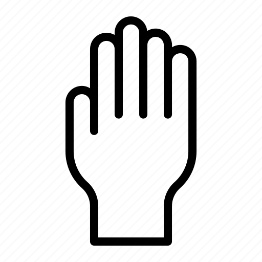 Hand, stop, atlantis, palm, gesture, limit, block icon - Download on Iconfinder