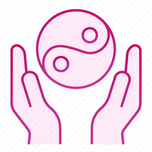 Balance, harmony, yinyang, hand, yang, ying, buddhism icon - Download on Iconfinder