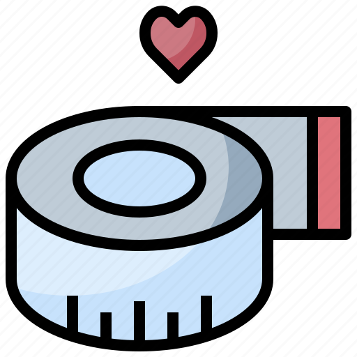 Fitness, measure, measuring, ruler, tape, wellness icon - Download on Iconfinder