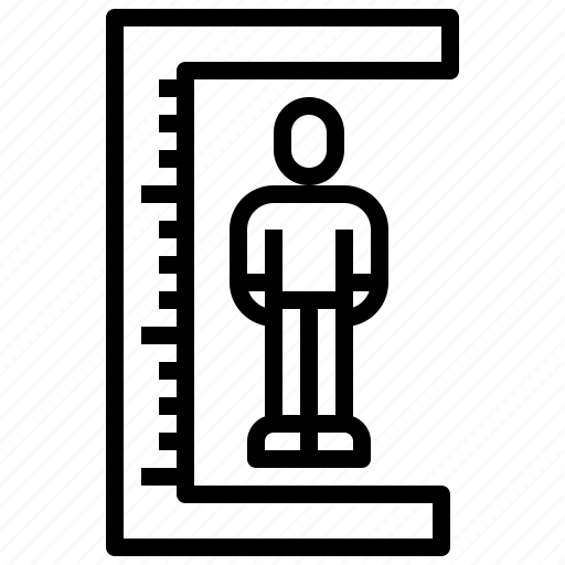 Man, ruler, small, thin, wellness icon - Download on Iconfinder