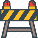 barrier, construction, resctricted, road, traffic