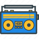 cassette, music, old, radio, recorder