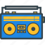 cassette, music, old, radio, recorder 