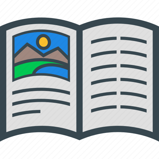 Magazine, open, pages, reading icon - Download on Iconfinder