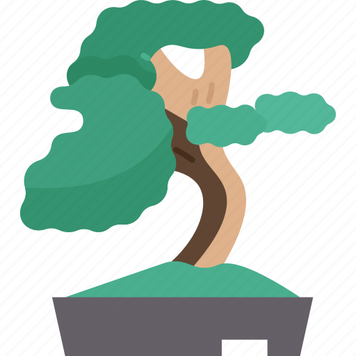 Bonsai, tree, pot, plant, decoration icon - Download on Iconfinder