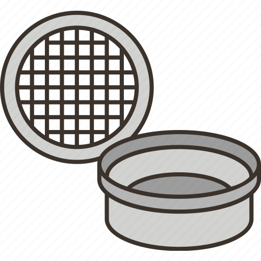 Sieve, soil, sand, sifter, gardening icon - Download on Iconfinder