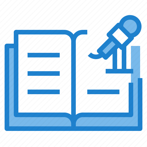 Agenda, book, business, microphone, notebook, reporter, sound icon - Download on Iconfinder