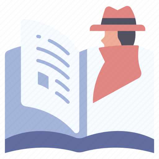Book, detective, mystery, retro, spy, story icon - Download on Iconfinder