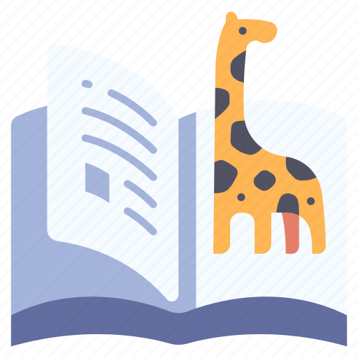 Animal, book, education, giraffe, reading, wild, wildlife icon - Download on Iconfinder