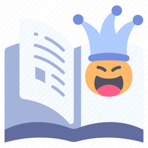 Book, face, fun, funny, humor, joke, smile icon - Download on Iconfinder