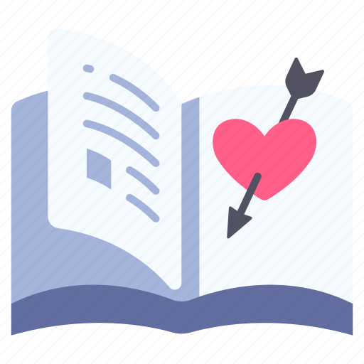 Book, love, novel, page, read, romance, story icon - Download on Iconfinder
