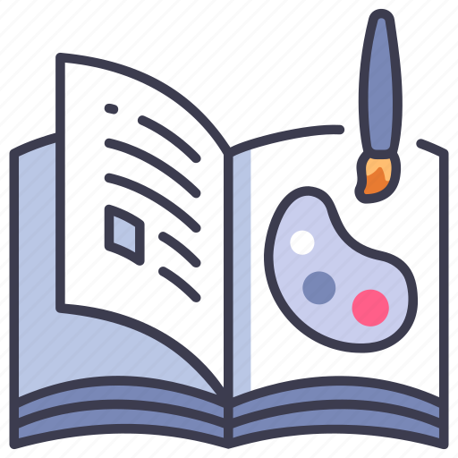 Art, book, brush, education, paint, reading, sketch icon - Download on Iconfinder