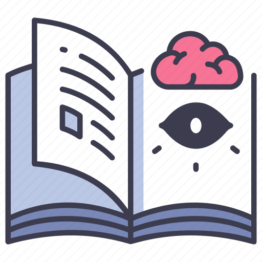 Book, brain, eye, human, mind, psychology, vision icon - Download on Iconfinder