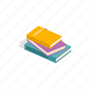 book, education, isometric, knowledge, literature, paper, textbook
