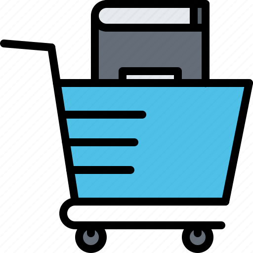 Book, cart, literature, reading, shop, shopping icon - Download on Iconfinder