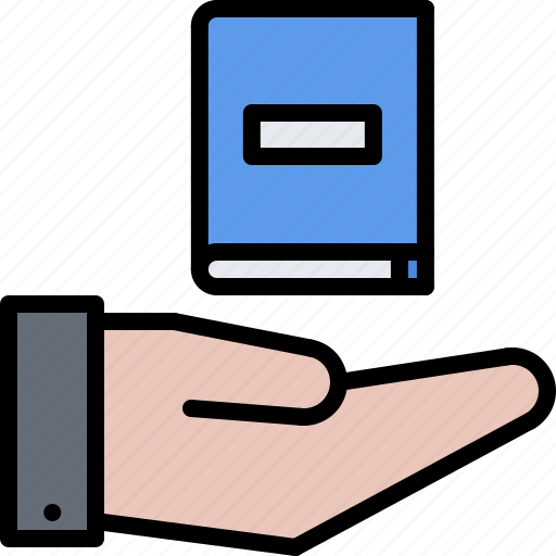 Book, hand, literature, purchase, reading, shop, support icon - Download on Iconfinder