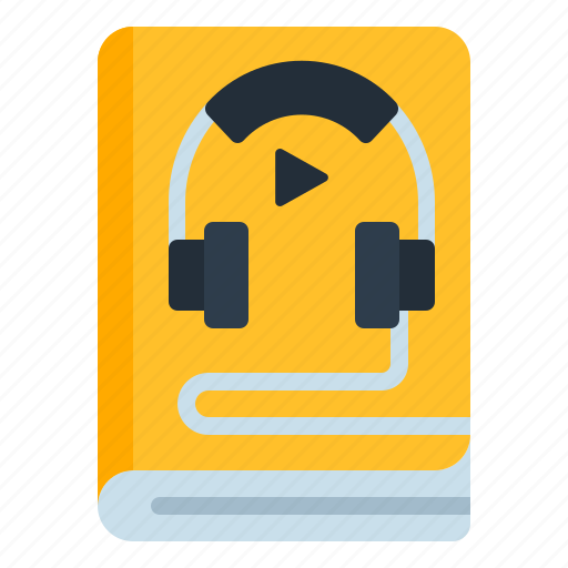 Audiobook, book, audio, headphones, education, learning, sound icon - Download on Iconfinder